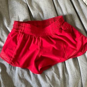 Lululemon Red Hotty Hot Short 2.5”